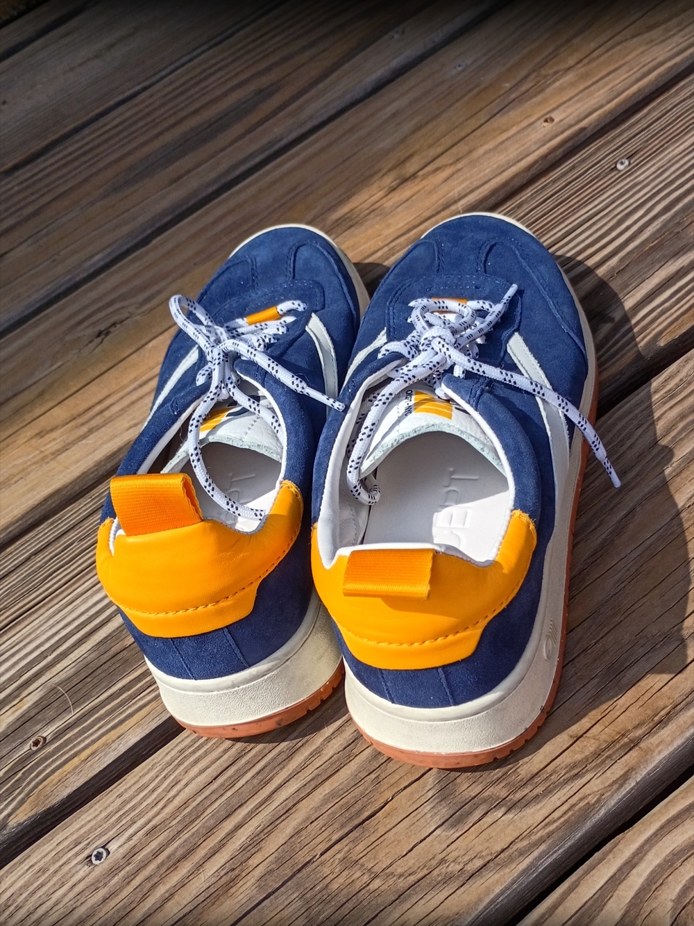 ONcept Panama Low Top Indigo Sneakers with White and Yellow Accents - Picture 2 of 6